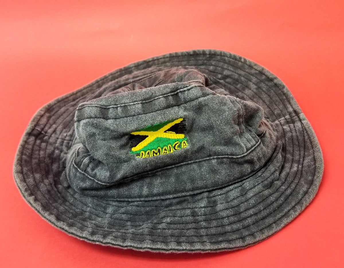 Jamaica Flag Embroidered Bucket Hat 