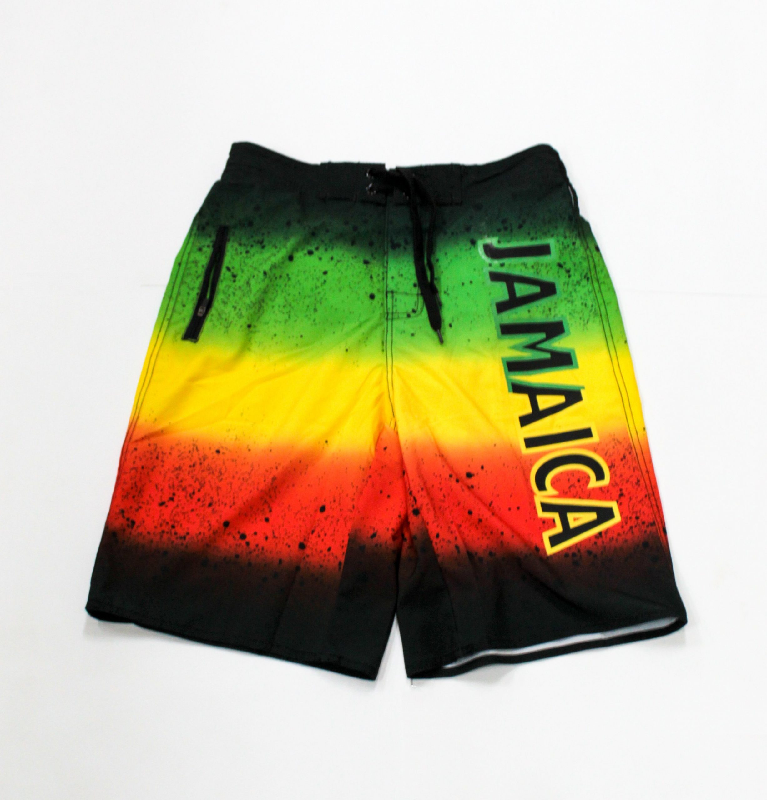 HHNYL Jamaican Flag Swim Trunks Board Shorts Beachwear Bathing Suits for Men